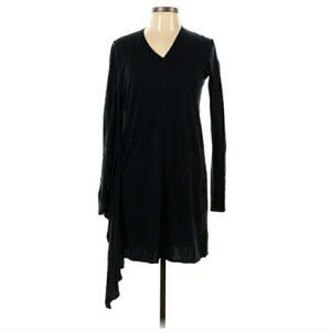 MM6 Maison Margiela Black Asymmetrical Longsleeve Dress NWT, Large